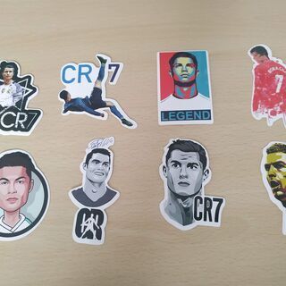 8枚！CR7 No.7 ロナウド選手 ファン限定版の記念ステッカー