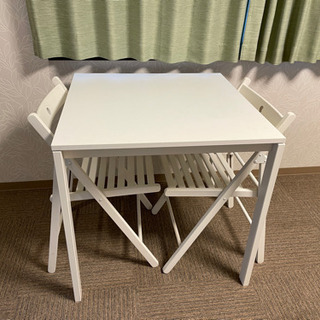 IKEA テーブルと椅子セット　ダイニングセット