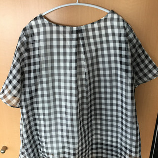 【ROSSO】春ギンガムチェックTシャツ(Fサイズ)