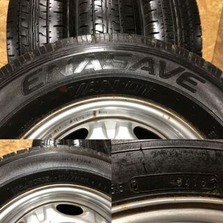 【DUNLOP VAN01 195/80R15 107/105L LT】夏タイヤ【日産 キャラバン 純正ホイール 15インチ 5.5J6HPCD139.7】21年製 バリ溝　(MTF940)クレジットカード QRコード決済可能 DUNLOP ENASAVE VAN01 195/80R15 107/105L LT】夏タイヤ【日産