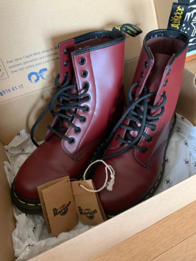 値下げ　Dr.Marten チェリーレッド　赤茶