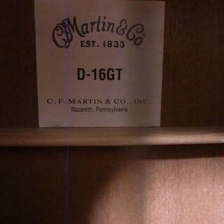 MARTIN D-16GT ほとんど新品同様 オール単板 MADE IN USA