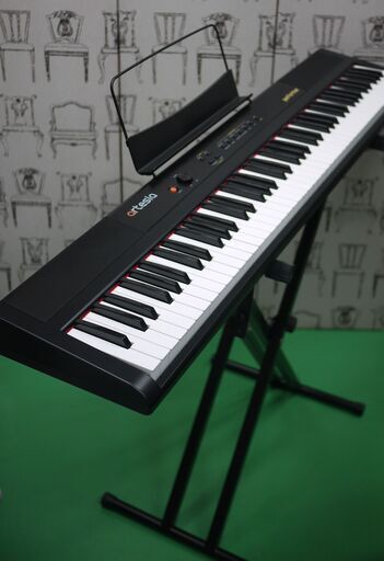 美品 Artesia 電子ピアノ 88鍵 軽量スリム設計 電池駆動対応 PERFORMER ...