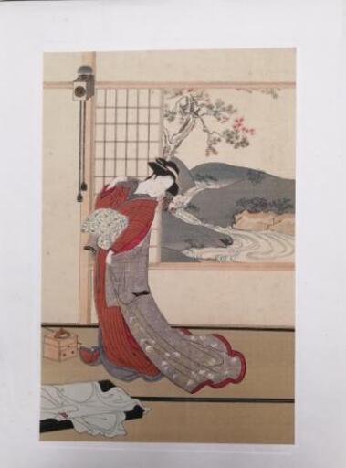 木版画☆勝川春章筆