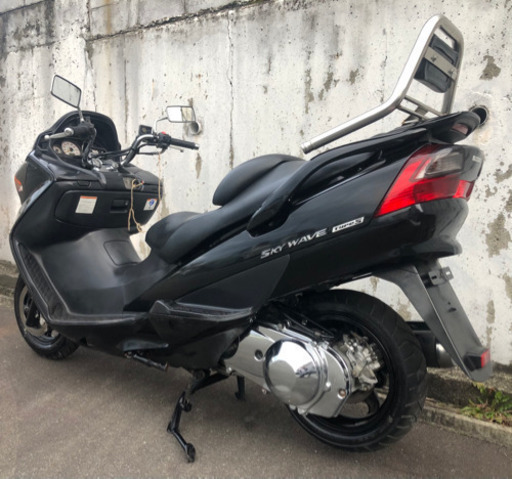 売れました！低走行 スカイウェイブ 250 TypeS タンデムバックレスト着き