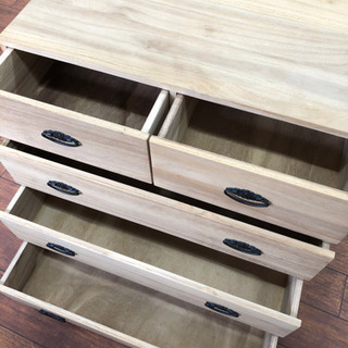 桐箪笥 タンス キャスター付き 収納家具