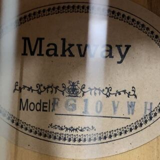 Makway ミニアコースティックギター FG10VWH 全長75cm ソフトケース