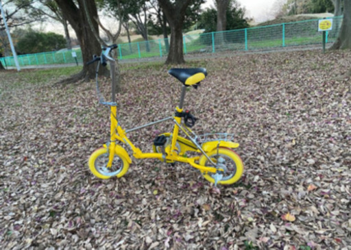 新品 折りたたみ自転車 12インチ(イエロー) (雑1-28) Amazon 