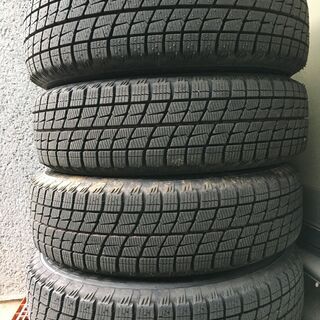 スタッドレスタイヤ　アルミホイール（suzuki純正）付き４本セット　155/65R13（使用期間１ヶ月）