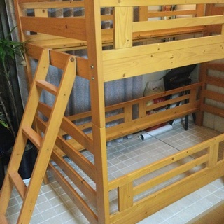 二段ベッドニトリベッド ナチュラル自然取引中 ドラゴン 茶山のベッド 二段ベッド の中古あげます 譲ります ジモティーで不用品の処分