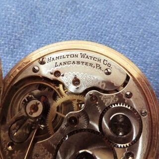 ヴィンテージ ハミルトン 懐中時計 Grade975 (Model 1) 1898年 ハンターケース 札幌 西岡店