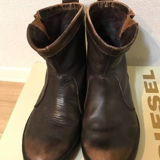 DIESELディーゼルレザーショートブーツ(7.5インチ)