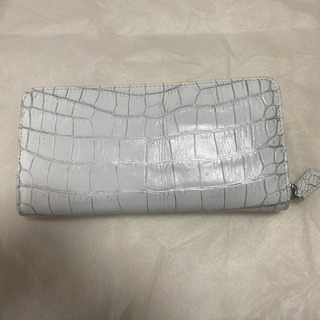 クロコダイル目地染め長財布