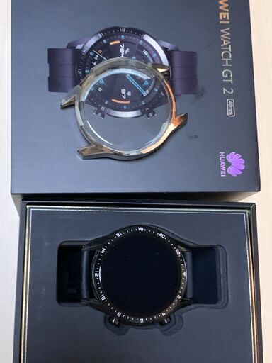 美品 HUAWEI Watch GT2 BLACK 46mm おまけ 専用カバー
