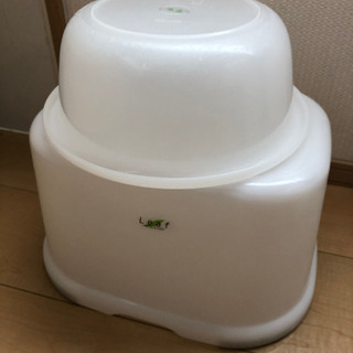 【中古】風呂洗面器・風呂椅子　セット