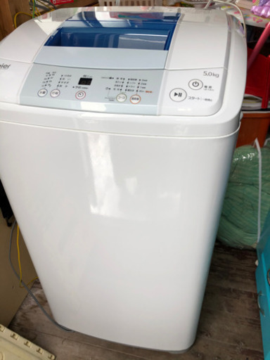 【中古・美品】ハイアール　5.0キロ全自動洗濯機