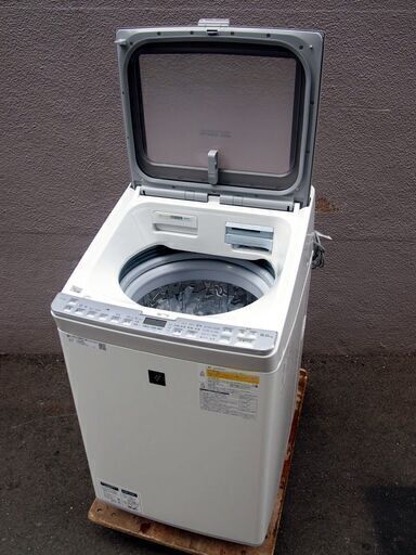 ㉝【6ヶ月保証付】18年製 シャープ 8kg/4.5kg 洗濯乾燥機 ES-PX8C-S【PayPay使えます】
