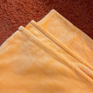 Mofuaオレンジマイクロファイバーブランケット毛布3枚セット