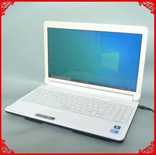 送料無料 1台限定 ノートPC 中古良品 15.6型 富士通 AH530/3A Core i3 4GB 500GB DVDRW 無線 Win10 テンキー Win10 LibreOffice ホワイト