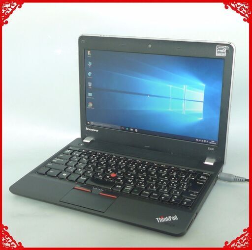 送料無料 1台限定 軽量モバイル ノートパソコン 中古動作良品 11.6型 Lenovo E130 Celeron 4GB 320GB WiFi カメラ Windows10 LibreOffice