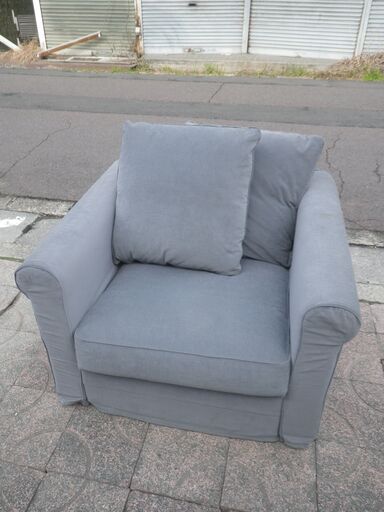 配達します イケア Ikea 一人掛けソファ グローンリード 1p 色 グレー ポテト 草加のソファ 1人用ソファ の中古あげます 譲ります ジモティーで不用品の処分