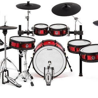 電子ドラム ALESIS STRIKE PRO SPECIAL EDITION 中古美品　上位機種　4タム3クラッシュ　ハイハットスタンド＆椅子付き