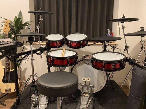 電子ドラム ALESIS STRIKE PRO SPECIAL EDITION 中古美品　上位機種　4タム3クラッシュ　ハイハットスタンド＆椅子付き