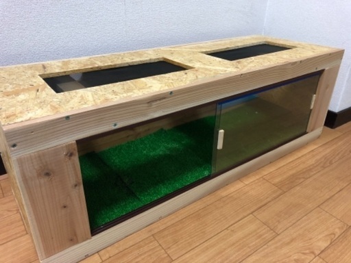 爬虫類　木製ケージ　900mmサイズ