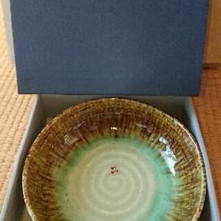 【未使用】陶器の三彩大鉢
