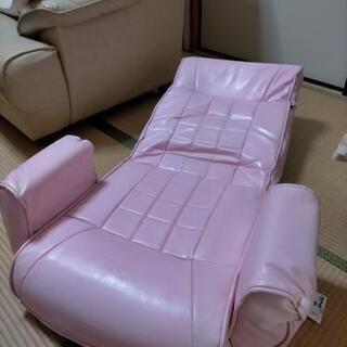 座椅子 リクライニングチェア ピンク 全然使用してないです！