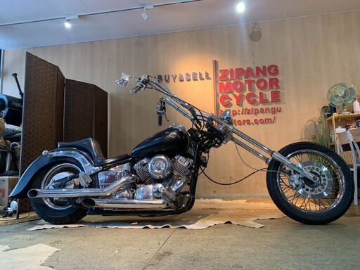 ヤマハ　ドラッグスター400　400cc　アメリカン　フルカスタム　希少　超ロングフォーク　書類あり　名変可能　札幌発
