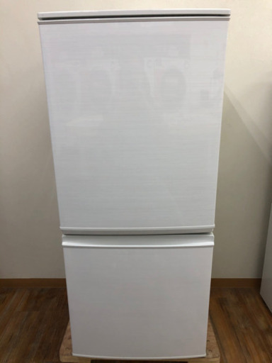 シャープ SHARP ノンフロン冷凍冷蔵庫 SJ-D14C-W 2016年製