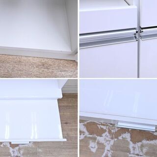 IB19 高級メーカー松田家具 食器棚 ダイニングボード レンジボード キッチンボード スライドドア 引出一部オートクローズ