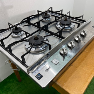 リンナイ/Rinnai  ビルトイン　4口ガスコンロ　ステンレストップ　グリルレス　RD640STS