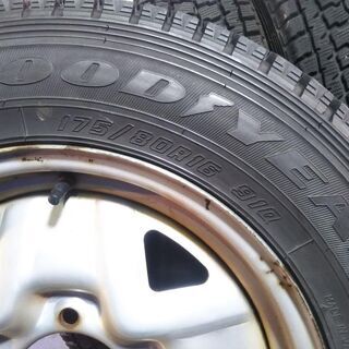 冬 ジムニー純正【富山】ジムニー スズキ純正 グッドイヤー 日本製 スタッドレス 175/80R16 中古 4本 16インチ ラングラー IP/N