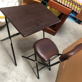 【ネット決済】ミニパソコンテーブル椅子セット1000円