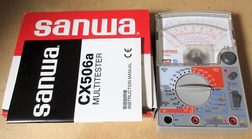 ☆サンワ 三和電気計器 Sanwa CX506a マルチテスター MULTITESTER 多機能型アナログテスター◆トランジスタ発振器内蔵