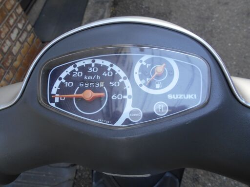 レッツ5G　FI　4スト　CA47A　前タイヤバリ山　Eオイル交換済　ガソリン満タン レッツ4G 4スト FI タイヤ前後バリ山 グリップ新品 Eオイル交換済