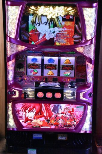 【入手困難】★紅き魂は桜の如く★ベルコ★クレナイザクラ／A7★動作良好★美品★実機★パチスロ★スロット★
