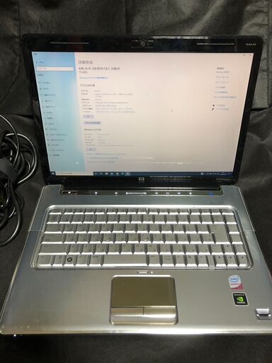 光る白色LEDロゴ＆メタリックなスタイリッシュデザイン　Windows10 ＆ Office2010インストール済　hpの高細密(WSXGA+)＆15.4インチ液晶搭載ノートパソコン　HP Pavilion Notebook PC dv5/CT