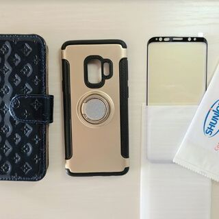 GalaxyS9 スマホケースと強化ガラスフレーム