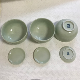 【未使用】温泉食器　深椀3枚　小皿3枚　セット