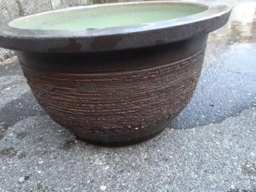 水鉢　陶器　大型鉢