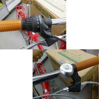 美品 ミムゴ 16インチ ノーパンクタイヤ 折り畳み自転車 6段変速 MG