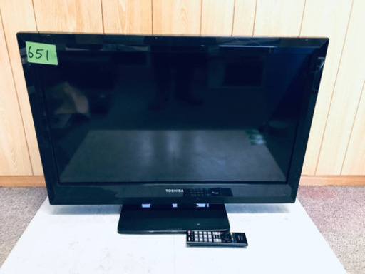 651番 東芝✨液晶カラーテレビ✨32A1L‼️