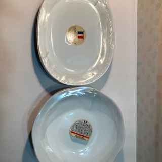 【ネット決済】白いお皿　　丸い6枚➕楕円6枚　合計12枚