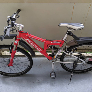 自転車プジョーちょー美品生産終了かなり美品 マウンテンバイク赤 ヒロ 自由が丘の自転車の中古あげます 譲ります ジモティーで不用品の処分