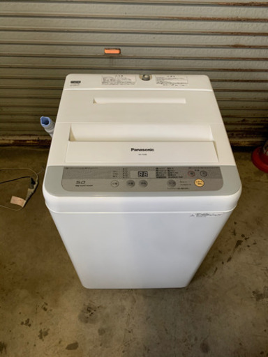 s0129-1 Panasonic 全自動電気洗濯機　NA-F50B9 5kg 2016年製