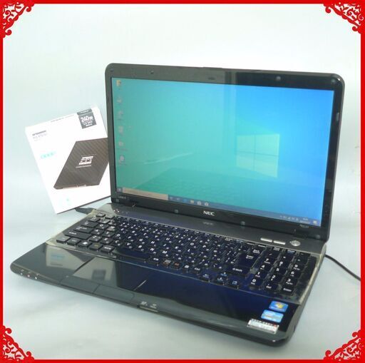 送料無料 新品SSD240GB 1台限定 ノートPC 中古良品 15.6型 NEC LS550ES1YB 第2世代Core i5 8GB DVDRW 無線 Windows10 テンキー LibreOffice