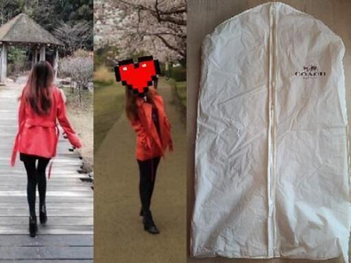 ★美品★コーチ★COACH★トレンチコートサイズXS/TP オレンジ★レディース★長袖/秋★春★コート ☆美品☆コーチ☆COACH☆トレンチコートサイズXS/TP オレンジ